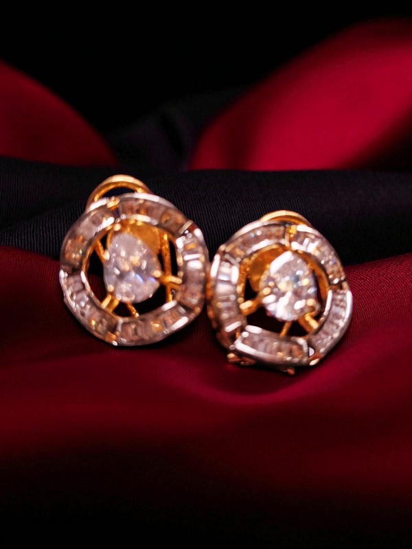 ✨ Ammaira's Gold Plated AAA AD Zirconia Pendant Sets – Available in Emerald Green & Plain White ✨