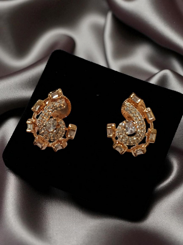 ✨Ammaira’s Tear drop Rose Gold Plated AAA AD Zirconia Pendant Set ✨