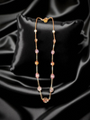 Premium High Gold Fancy Crystal Mala with Earrings