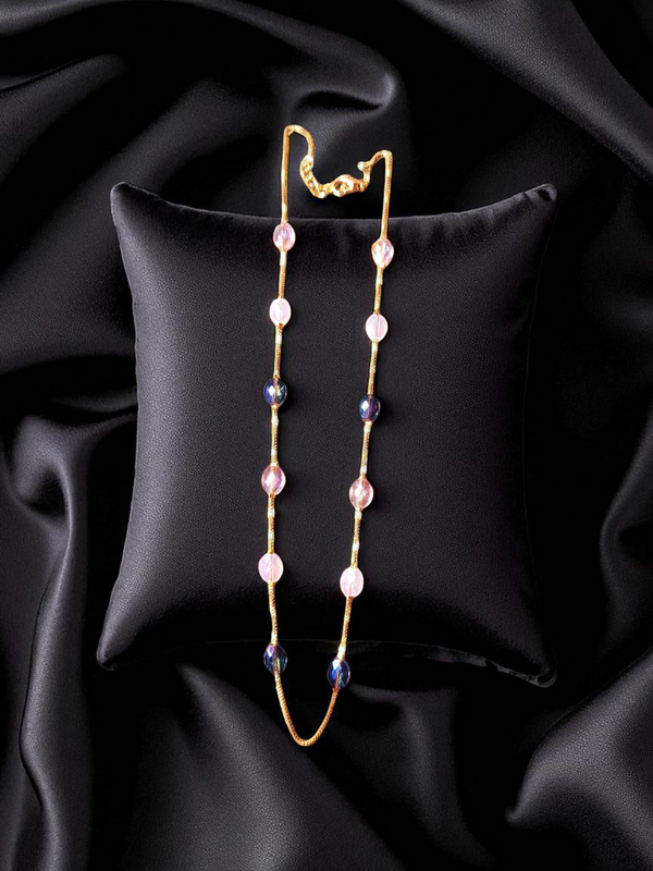 Premium High Gold Fancy Crystal Mala withEarrings