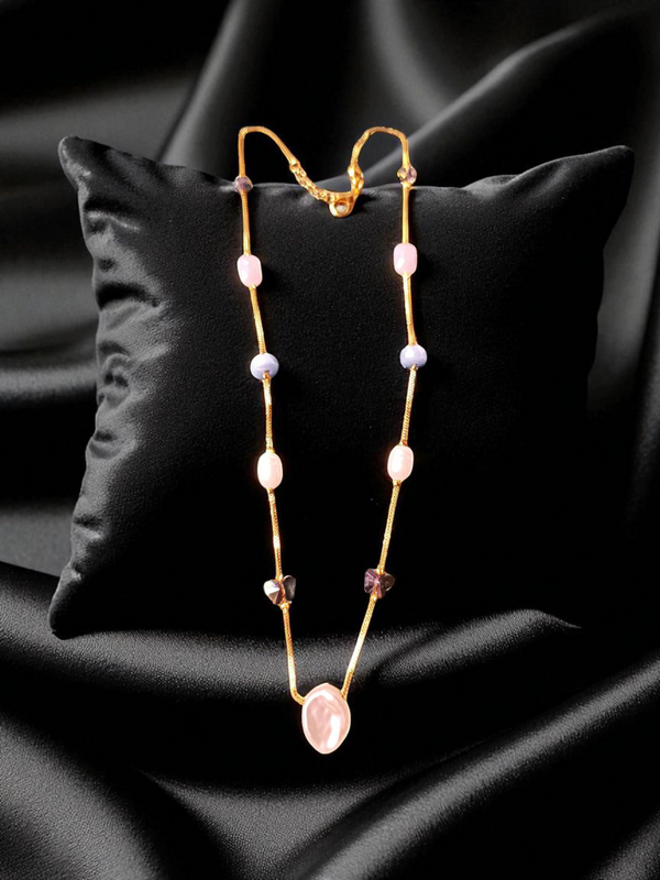 Premium High Gold Fancy Crystal Mala withEarrings