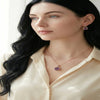 Ammaira's Rose Gold-Tone Square Halo Solitaire Set - Ammaira Jewelz