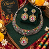 Iraah Multicolor Dual-Tone Hasli Necklace Set