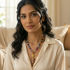 Multicolor Beaded Pendant Necklace | Ammaira Jewelz