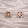 Rose Gold Divine Radha Krishna Diamond Pendant & Earrings Set | Ammaira Jewelz