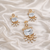Rose Gold Square Diamond Pendant & Stud Earrings Set | Ammaira Jewelz