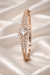 Rose Gold Starburst Crystal Openable Bracelet for Festive Wear