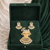 Shyam Kripa Divya Darshan Khatu Shyam Ji Rose Gold Pendant Set - Clear | Ammaira Jewelz