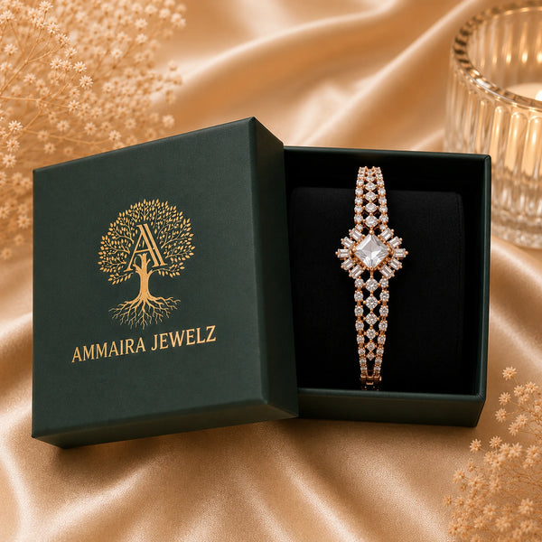 White Stone American Diamond Bracelet for Women
