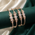 Rose Gold Floral American Diamond Bangles Set | Festive Designer Bangles