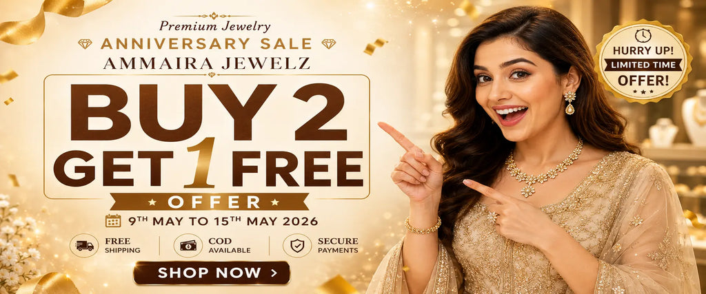 Ammaira Jewelz Anniversary Sale — Buy 2 Get 1 Free American Diamond Jewellery