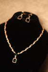 AD Rose Gold Pendant Necklace Set