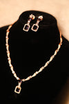AD Rose Gold Pendant Necklace Set