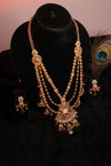 Traditional Triple layer Brass Base Necklace Set