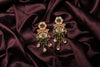 Traditional Brass Base Meena Work Necklace Set
