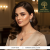 AMMAIRA"S The Leaf Set: Geometric Pendant & Coordinating Earrings in Rose Gold Ammaira Jewelz