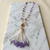 Amethyst Beaded Tassel Necklace | Ammaira Jewelz