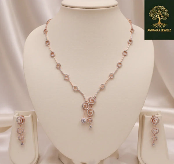 Ammaira's Rose Gold Swirl Symphony Set - Ammaira Jewelz