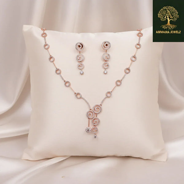 Ammaira's Rose Gold Swirl Symphony Set - Ammaira Jewelz