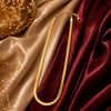 Elegant gold stainless steel snake chain for women with a sleek polished finish