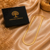 Elegant gold stainless steel snake chain for women with a sleek polished finish