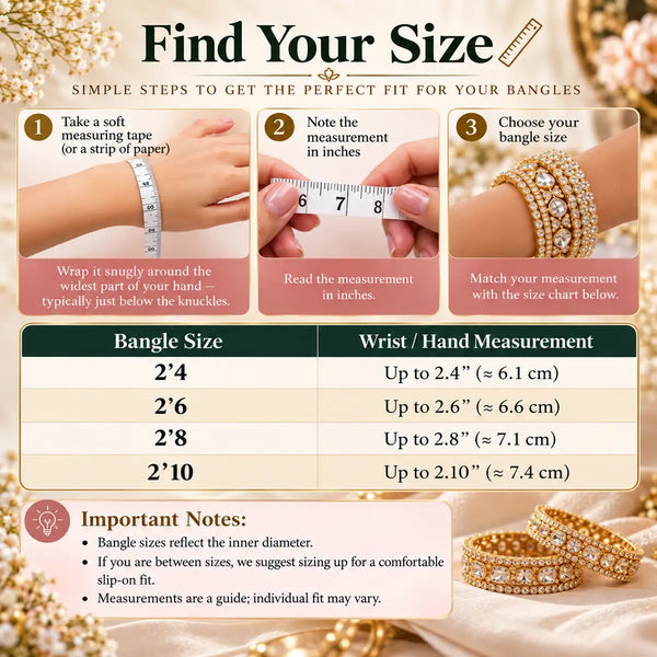 Luna Orbit AD Bangles for Women (Set of 2)