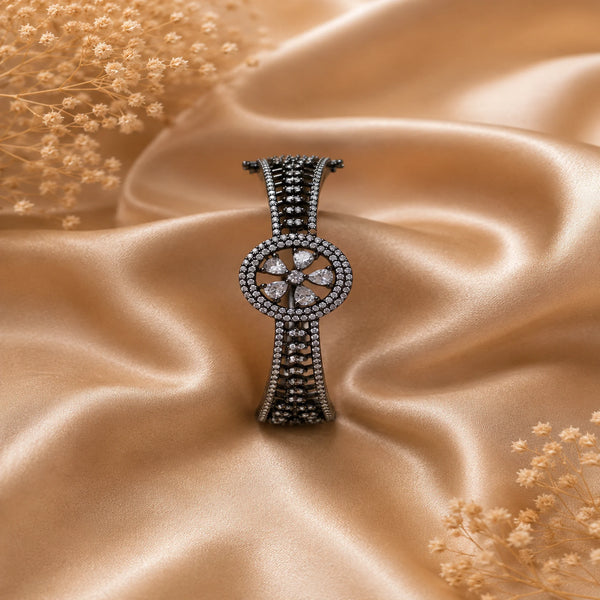 Black Rhodium American Diamond Bracelet for Women