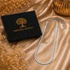 Elegant silver snake chain for women crafted in premium brass with a smooth polished finish
