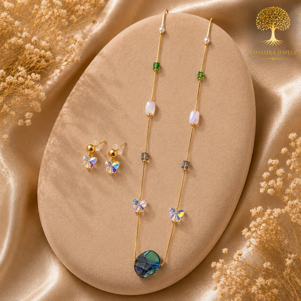 Celestielle Butterfly Crystal Mala Set
