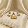 Elegant Gold Geometric Pendant Set | Ammaira Jewelz Ammaira Jewelz