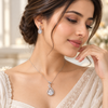Ammaira's Rose Gold Solitaire Teardrop Set