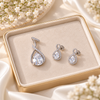 Ammaira's Rose Gold Solitaire Teardrop Set