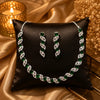 Emerald Enchant AD Necklace Set for Women