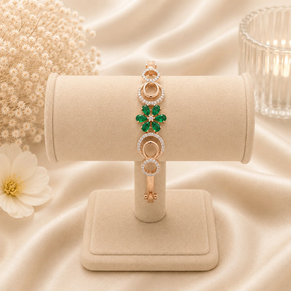 Emerald Green Stone Bracelet for Women