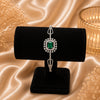 Emerald Stone American Diamond Bracelet for women