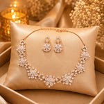 Eternal Blossom AD Necklace Set for Women