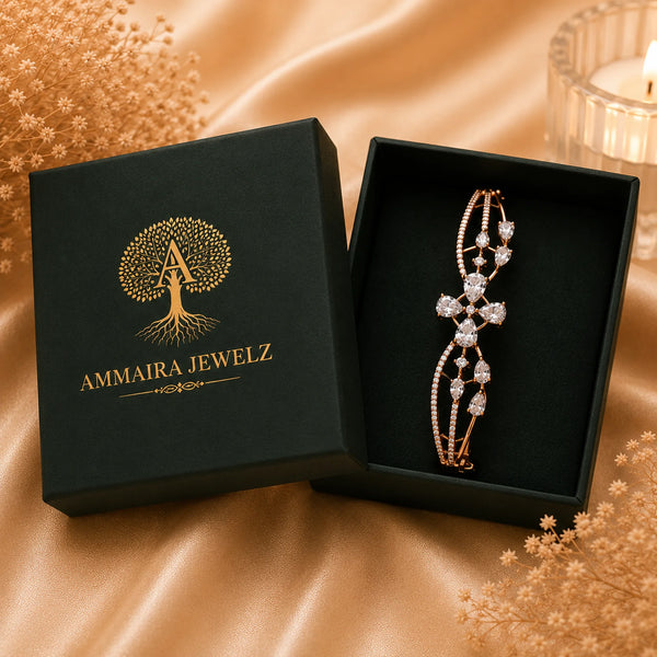 Floral American Diamond Bracelet for Women