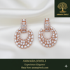 Ammaira's The Grand Gala Hoops: All-Diamond Rose Gold Chandeliers
