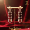 Ammaira's REGAL BRILLIANCE: Cascading Diamond Chain Chandelier Drops