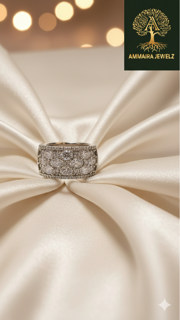 Ammaira's Dazzling Pavé Dome Ring
