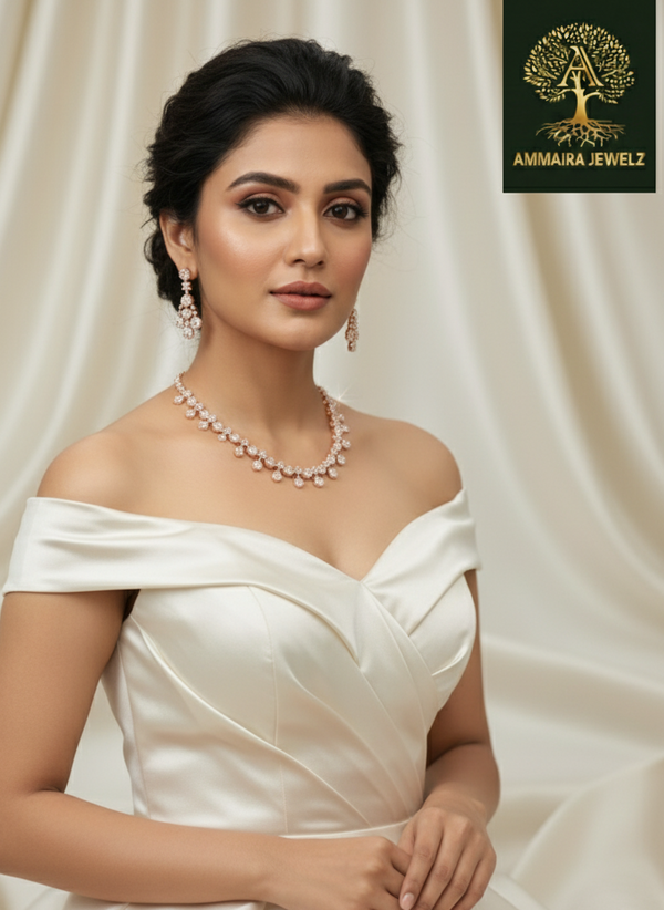 Ammaira'a Subtle Luxury with Timeless Poise CZ Set