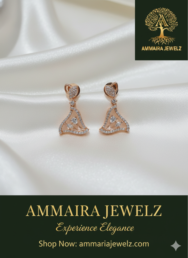 Ammaira's Elegant Sparkle Drop Earrings