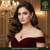 Ammaira's RUBY RADIANCE SET: Rose Gold & Marquise Cluster Pendant & Earrings