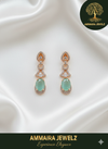 Ammaira's Dazzling Seafoam Teardrop Earrings