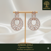 Ammaira's The Grand Gala Hoops: All-Diamond Rose Gold Chandeliers