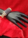 Ammaira’s Blue Rose Gold Plated AAA AD Zirconia Openable Bracelet