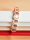✨ Ammaira’s Radiant Light Purple Rose Gold Plated AAA AD Zirconia Openable Bracelet ✨
