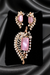 Ammaira’s Graceful Peacock Motif Rose Gold Plated AAA AD Zirconia Pendant Set