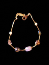 Premium High Gold Fancy Crystal Mala with Designer Earrings