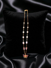 Premium High Gold Fancy Butterfly Pendant Crystal Mala withEarrings